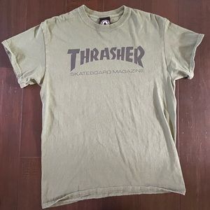 Army green thrasher t shirt
